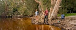 Fishing at Mungo Brush campground, Myall Lakes National Park. Photo: John Spencer/OEH