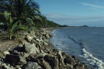 The Cairns waterfront – low, eroding & vulnerable